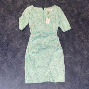 Sara Campbell size 8 light green and blue dress! Never worn perfect condition!!